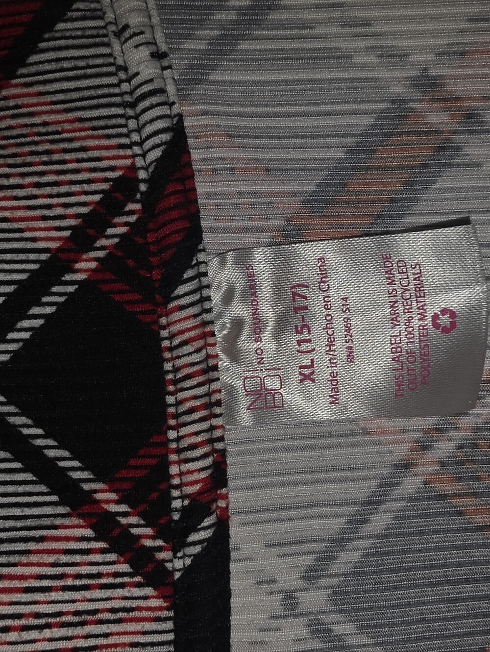 No Boundaries Black White & Red Plaid Dress - Picture 4 of 5